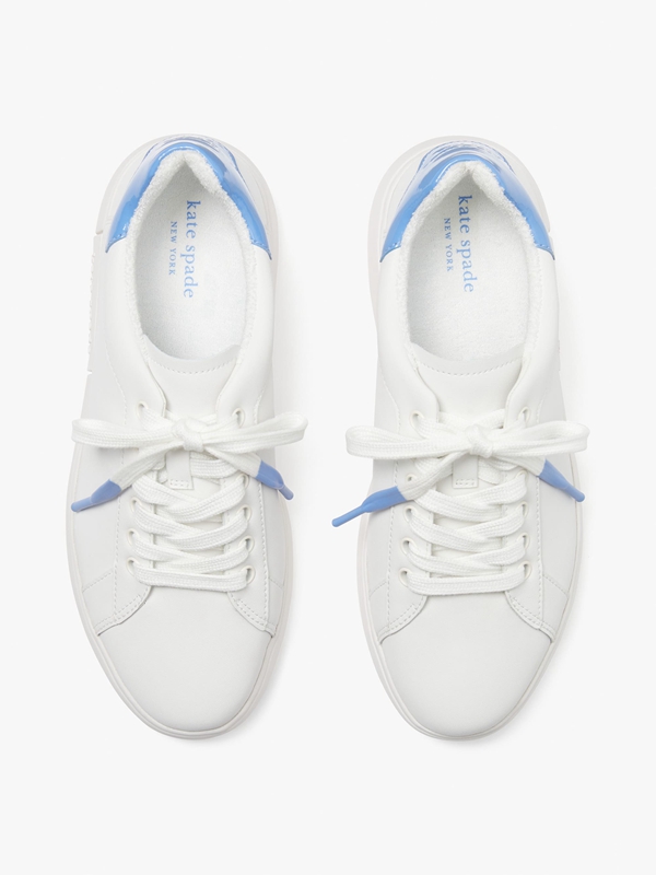 White Kate Spade Lift Women's Sneakers | 10596-NTAK