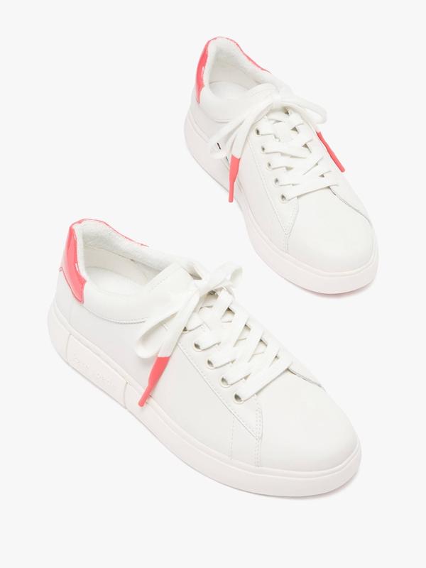 White Kate Spade Lift Women's Sneakers | 26703-WFKD