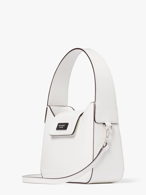 White Kate Spade Sam Icon Spazzolato Leather Mini Women's Shoulder Bags | 23649-TPZQ