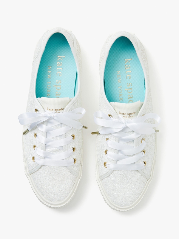 White Kate Spade Trista Women's Sneakers | 02837-RKSY