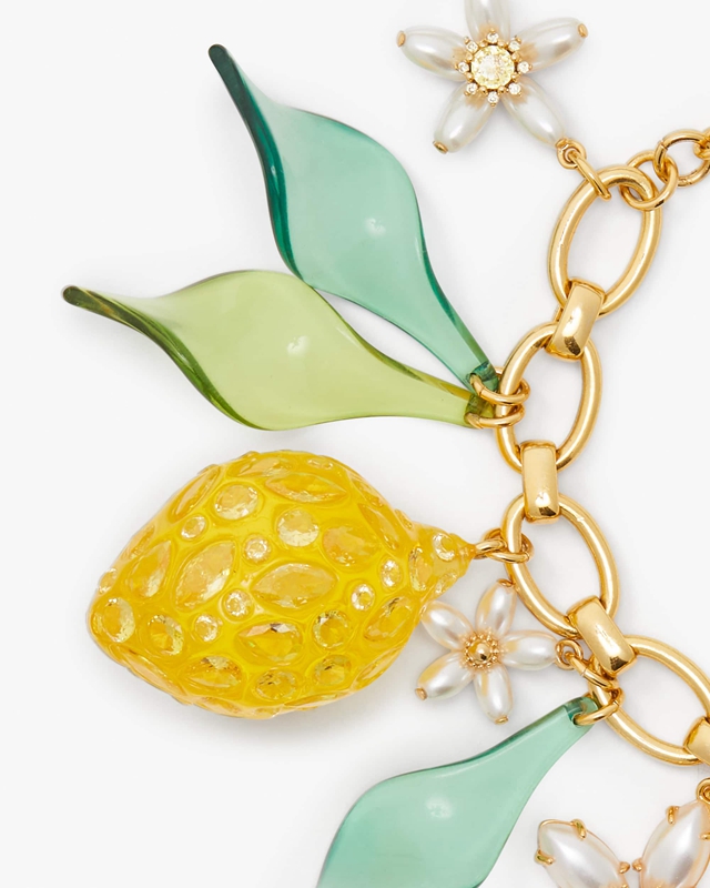 Yellow Kate Spade Fresh Squeeze Charm Women's Bracelet | 95618-DEYM