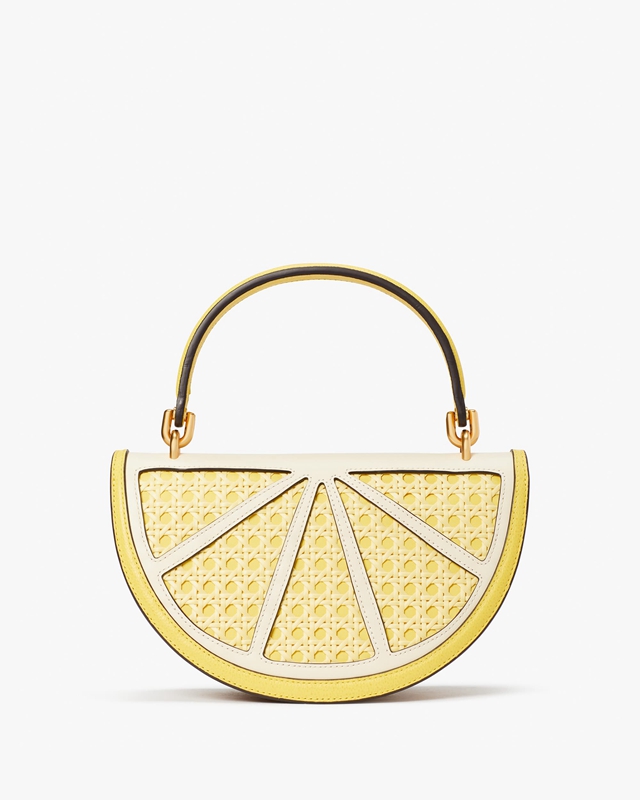 Yellow Kate Spade Lemon Drop Wicker 3d Women's Crossbody Bags | 31968-BHAD