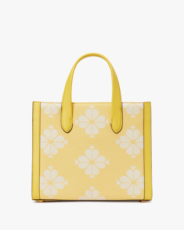 Yellow Kate Spade Spade Flower Two-Tone Canvas Manhattan Small Women's Tote Bags | 68029-CVGX