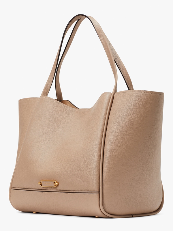 beige Kate Spade Gramercy Large Women's Tote Bags | 15403-CVRP